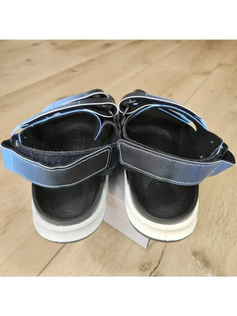 Birkenstock Mens Tatacoa Sky Blue Sandals Size 43 US10 Adjustable Straps Resort